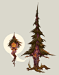 Tree Mothers and Plant Babies, Moniek Schilder : Just some pregnant tree ladies I did as a personal project.