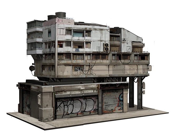 kitbash+building+2.jpg-花瓣网