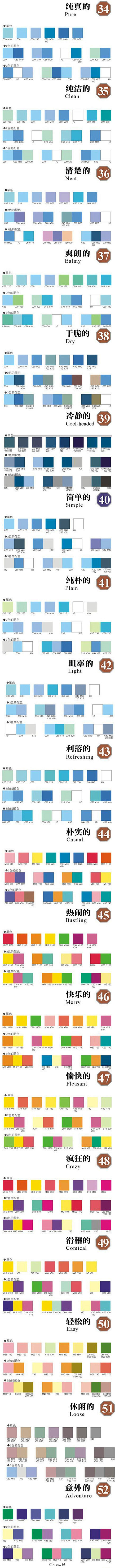 九幅图指导你如何配色才好看、耐看、高大上...