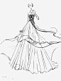 手绘婚纱礼服高清素材 图稿 婚纱 手绘 素材 装饰 免抠png 设计图片 免费下载