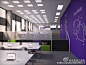 又到葡萄成熟季，在紫色主题的#办公室装修# 中享受浪漫的紫色，