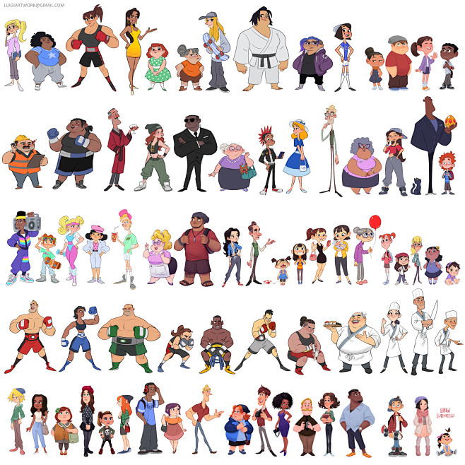 Character Line Ups!,...