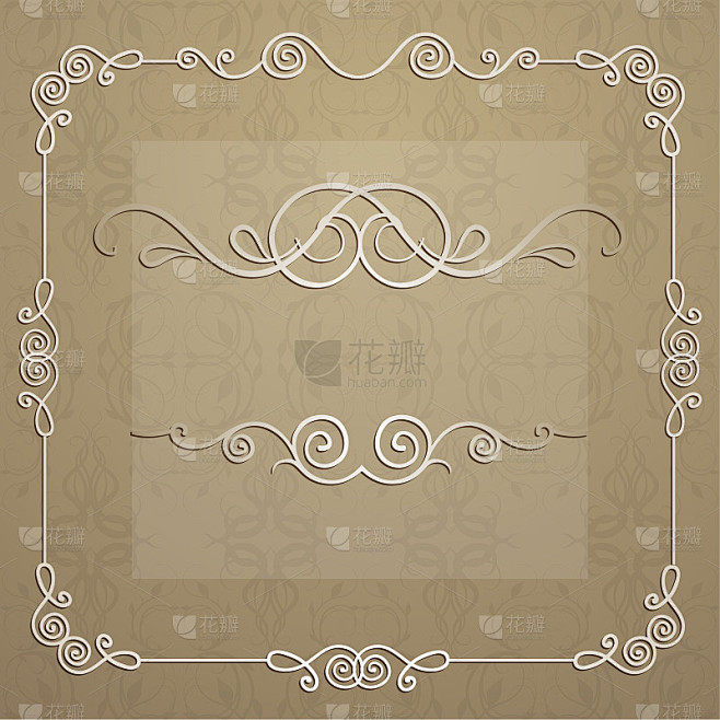 elegant frame for design