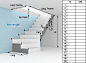 LOFT阁楼楼梯，二楼楼梯尺寸解析图。水泥L型转角式。设计参考。