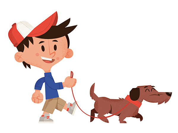 walkthedogillustrationandgamedesignforthediygamewalkthedog