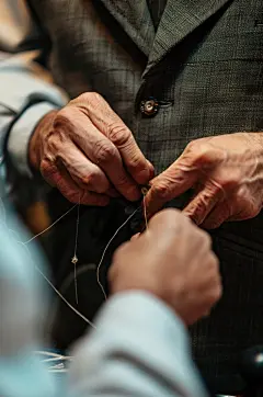 AI数字艺术西装定制西服店摄影图-众图网