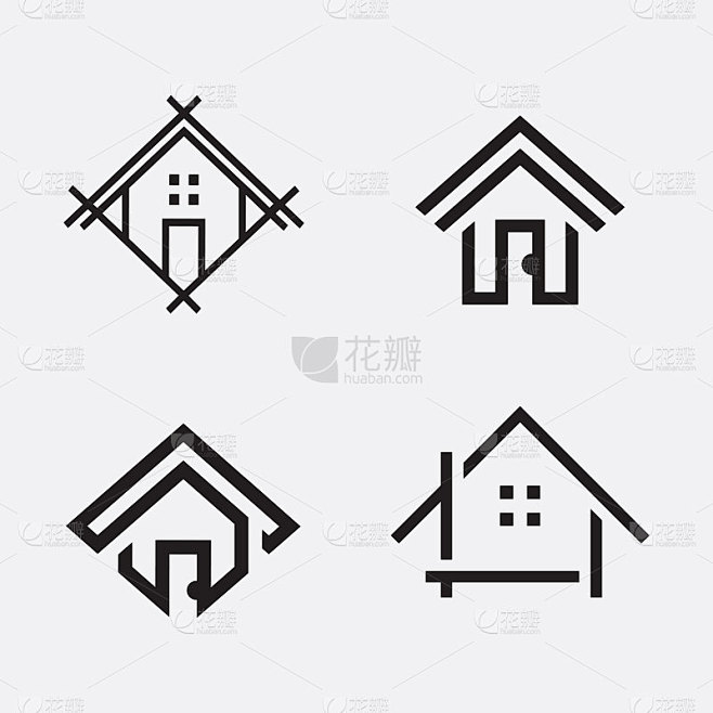 家居建筑标志和标志