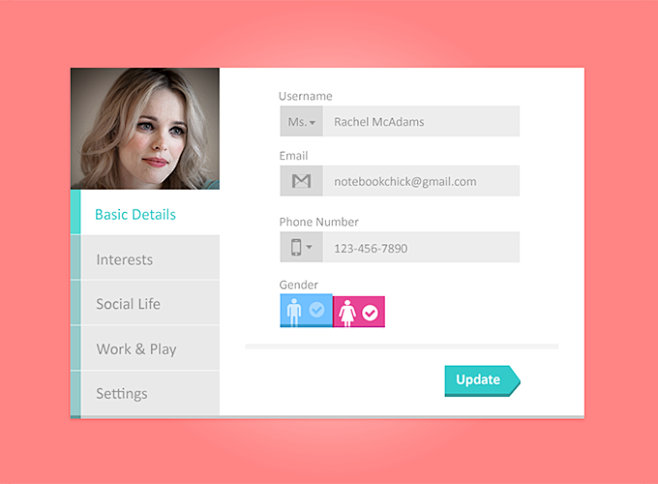 Tabbed Profile Widge...