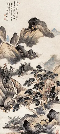 32230004f49421fa8e0b吴子深（1893～1972）原名华源，初字渔邨，后字子琛，号桃坞居士

初字渔邨，后字子琛，号桃坞居士，江苏苏州人，曾赴日本考察美术。家为吴中望族，收藏宋元古画甚富。曾以巨资创建苏州美术专科学校于沧浪亭畔，自任校董及教授。擅山水、兰竹，顾云弟子；并精于医道。山水远师董源，近宗董其昌，笔墨清秀。竹石师文同，偃仰疏密、合乎法度。书宗米芾。上海有&quot;三吴（湖帆、待秋及子琛）一冯（超然）&quot;之称
