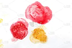 形状,红色,黄色,水彩画,不规则的,绘画插图,水平画幅,墨水,画笔,白色