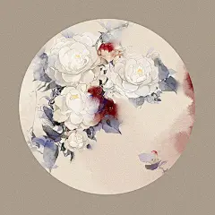 莳花～花落音消一梦中。匆，小桥余冽风。谁人共，喜悲难再逢。古风插画&lt;br/&gt;水彩插画师：小夏&lt;br/&gt;