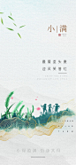小满节气海报 - 源文件