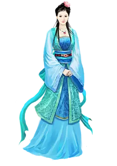 手绘古风人物系列---女PNG、免抠人物、古风免抠图、唯美古风(555×784)