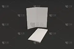 折叠的,白色,小册子,空白的,数字2,黑色背景,贺卡,水平画幅,无人,绘画插图