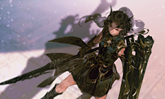 再无可奈何也要微笑采集到东方风格插画reference