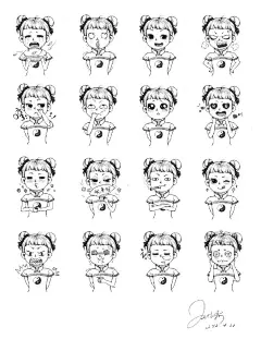 点奥商业插画课堂学员的表情包作业，基本都是从0基础开始的！想学吗？ ​​​​