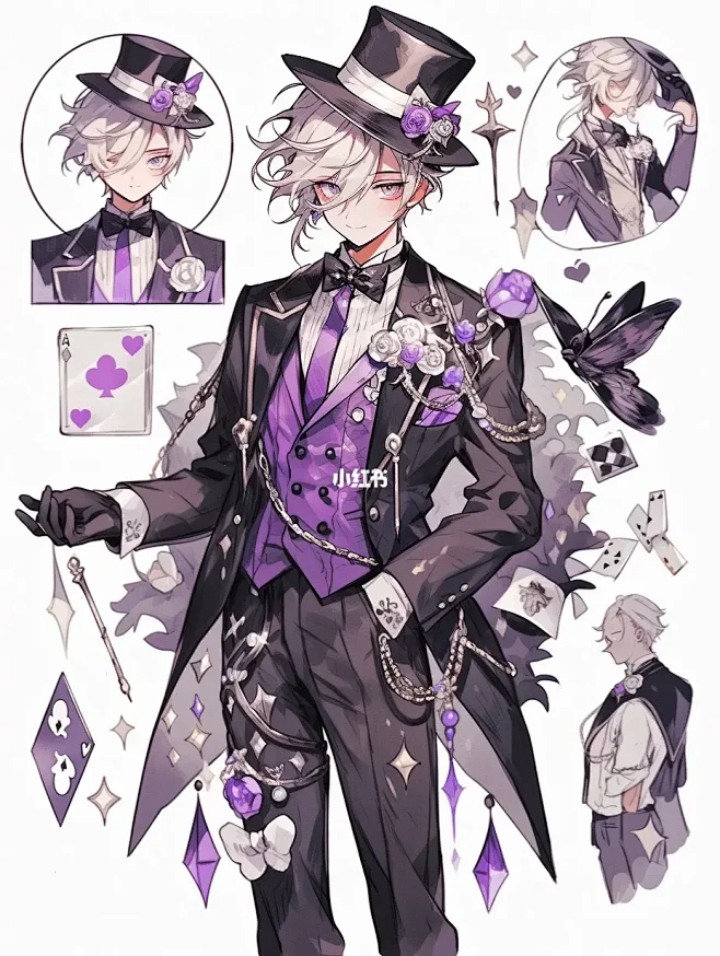 角色设计花海魔术师：伊安
