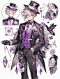 角色设计花海魔术师：伊安