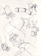 Hands. ✤ || CHARACTER DESIGN REFERENCES | Find more at https://www.facebook.com/CharacterDesignReferences if you're looking for: #line #art #character #design #model #sheet #illustration #expressions #best #concept #animation #drawing #archive #library #r