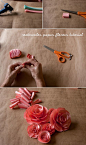 Paper flower tutorial /