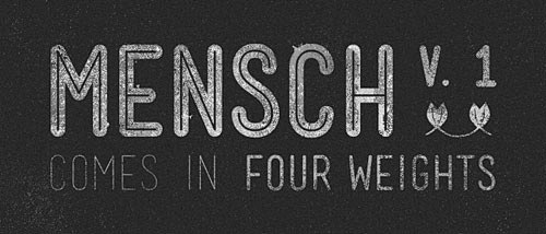 35 mensch free font ...