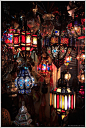 I love Morrocan decor.  Colourful Morrocan lanterns in Marrakech