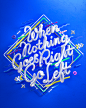 When Nothing Goes Right, Go Left // CG Typography : When Nothing Goes Right Go Left - CG Typography