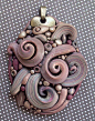 Crazy Swirls Pendant by MandarinMoon