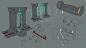 Poison level props concepts, Guillaume T. Delbarre : Some other props concepts for a specific level in the world of Galaad.
I wanted to create something based on poison ressources. 
These sketches concepts were inspired by Darksiders Genesis universe.