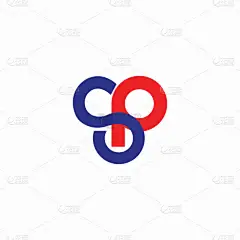 初始字母sp或ps标志设计模板