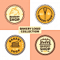 面包店，甜品店logo标志矢量图素材