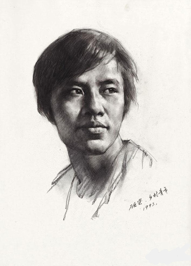 区础坚素描作品(4)