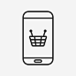 移动购物购买商务图标_88ICON https://88icon.com 移动购物 购买 商务 智能手机