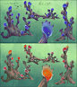 Eden Rising // New biome, Jean-Guilhem Barguès : Some more or less rough research for a new biome inspired by corals