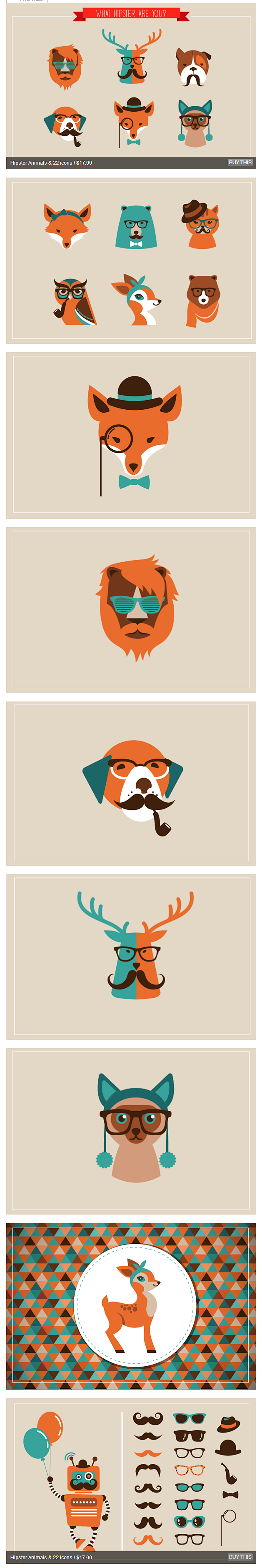 22 Hipster Animals o...
