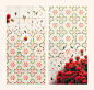 Tiled Ixora Diptych, All Rights Reserved.