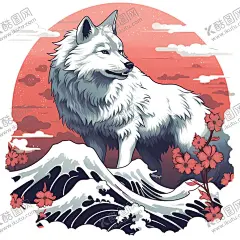 狼图案 【酷图网】浮世绘,插画,狼,绘画,纹身,美术,壁纸,创意狼,狼元素,绘画元素,狼插画,手绘狼,狼剪影,狼印章,狼版画,狼海报,狼创意图案,艺术