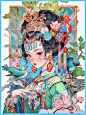 | 国风&国潮插画|汉服|古风