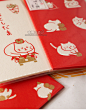 日本直邮 伊予和纸 和风红包袋 礼品袋 招财猫咪 3枚入附封口贴-淘宝网