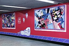 京东邀请12位艺术师，把脑海中“家”的样子搬进了地铁站 - 数英