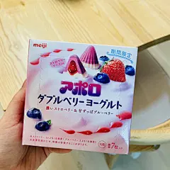 一朝杂货铺日本零食Meiji明治大型阿波罗双浆果酸奶草莓蓝莓酱44g-淘宝网