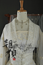 【朝颜】独家！白色华丽绣花女古装 古风COS 白浅/卿酒酒/殉国-淘宝网