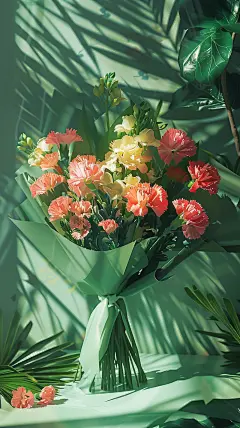 数字艺术图AI图母亲节花朵素材图