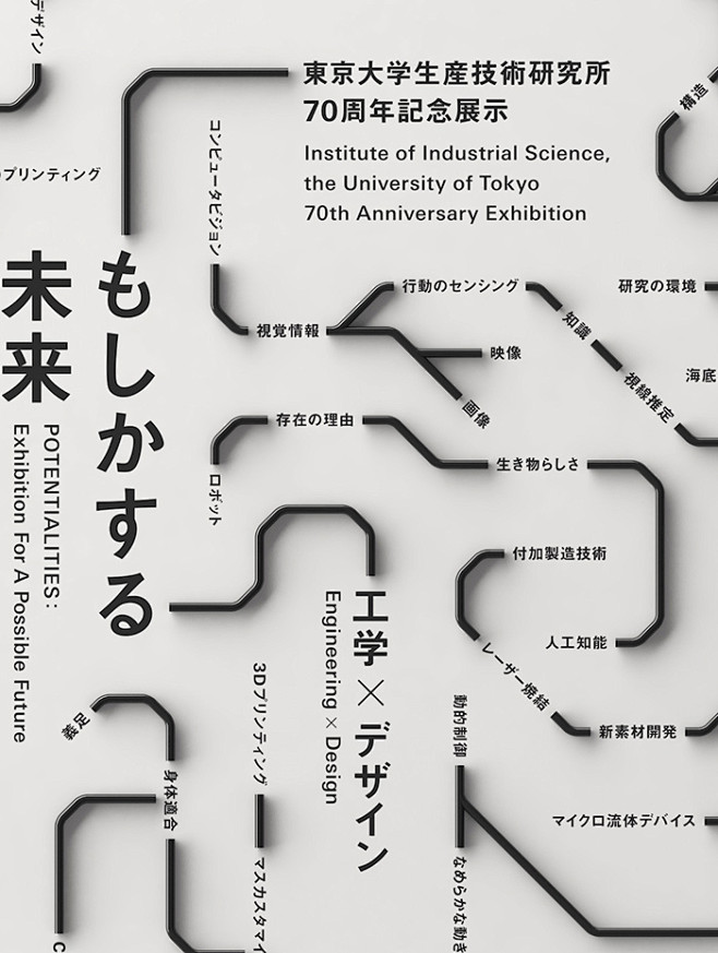 日文活动海报东京大学生产技术研究所70周...