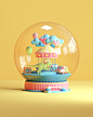 YOOX: Make a Wish : Make a Wish is Yoox international campaign for the christmas season 2017. Illustrated by Peter Tarka, five snow globes were created to showcase, in an abstract way, feature presents you can find at Yoox: the likeables, the desirables,