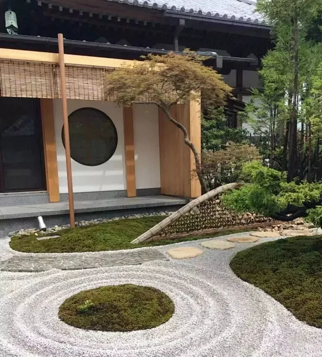 日式庭院#禅意景观#枯山水-花瓣网