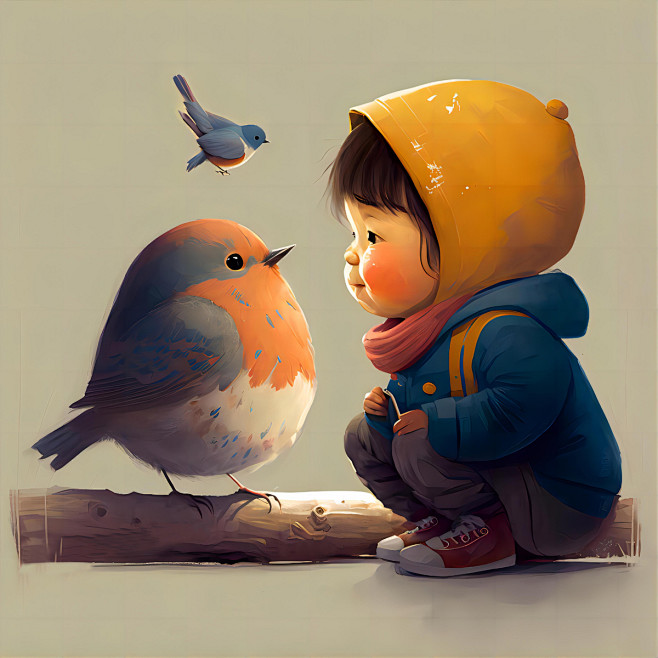 朋友_凤鸣不仅会画__插画师作品_涂鸦王...
