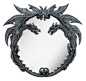 dragon furniture | Decorative Dragon Wall Mirror with Dragon Frame Art: 