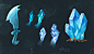 Ice. Crystals.