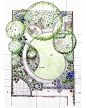 Designing garden layout.  I'm loving the curves in this layout.